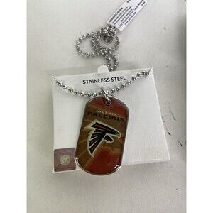 Atlanta Falcons Dog Tag Necklace Stainless Steel NFL Licensed with Gift Box